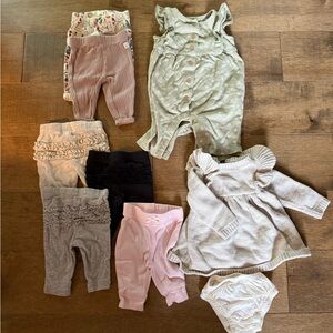 Baby Girl Newborn Carters Lot